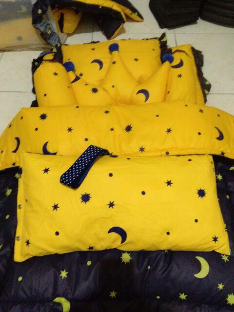 5. Matras Bayi Lembaran Ukuran 65*95cm Paket5.2l(matras+2guling+1bantal Petak+1bantalcrown+bedcover)
