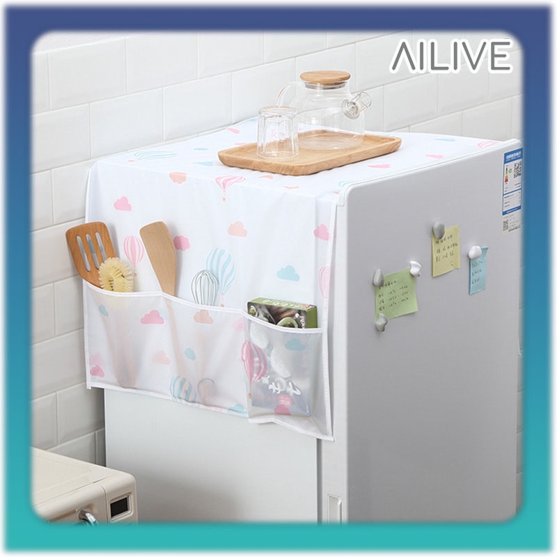 AILIVE Taplak Kulkas Waterproof Anti Air PEVA Premium Alas Sarung Penutup Refrigerator Pelindung Kulkas Bahan Tebal