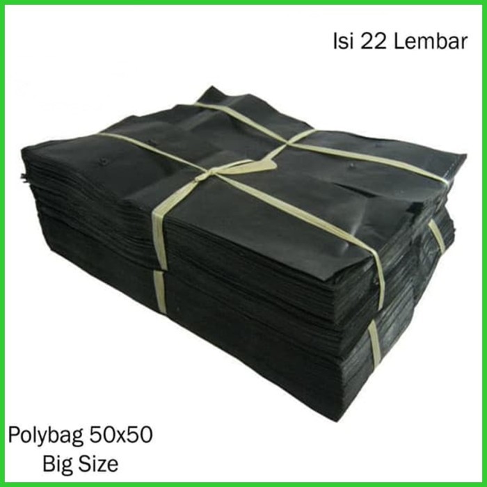 Polybag Plastik Media Tanam Polybag 50/25cm x 50 cm x 0.08 mm