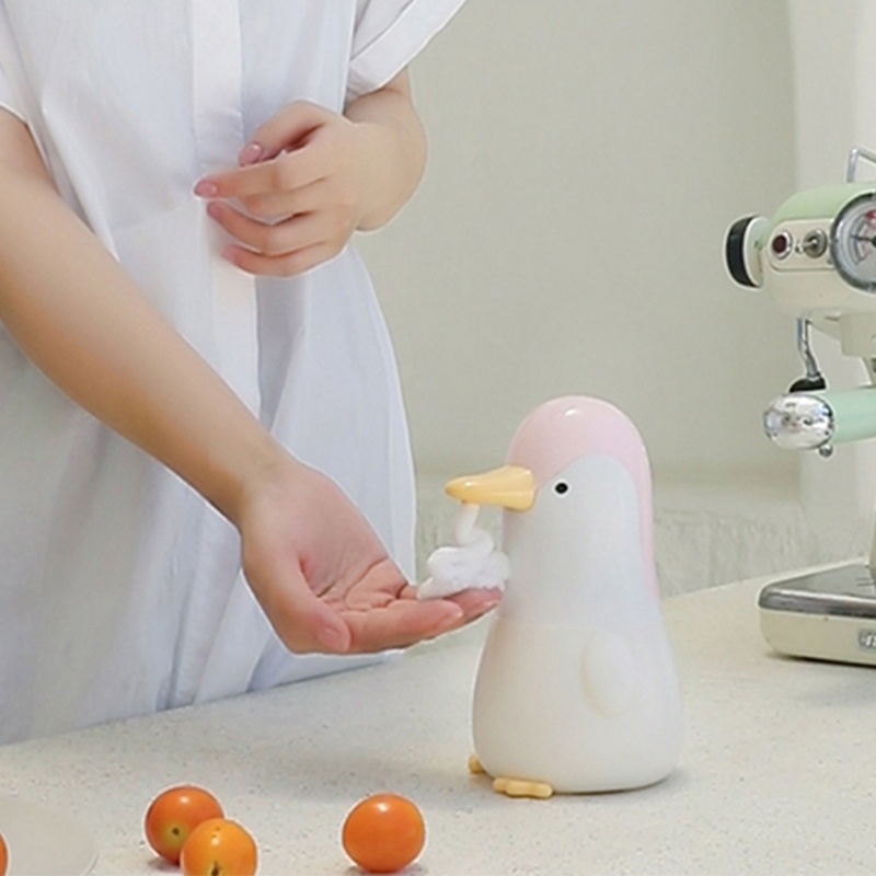 Gro Dispenser Sabun Otomatis Bentuk Penguin Lucu Tanpa Sentuh