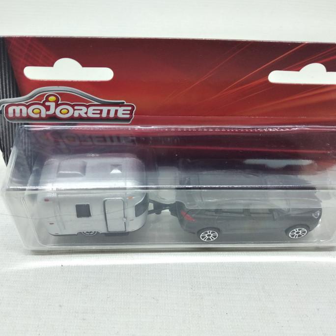 Terbaru Diecast Porsche Cayenne Camper Trailer Majorette