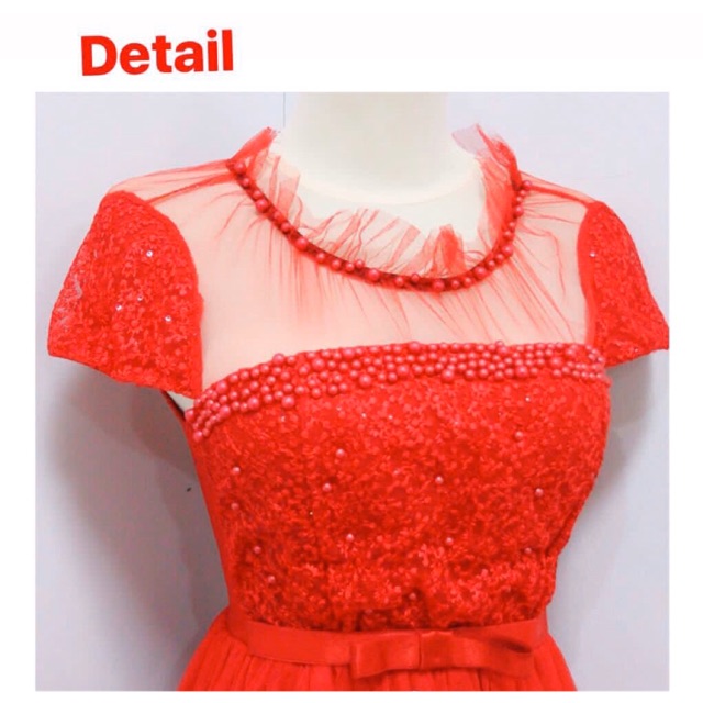 Gaun Natal Merah / Red gown