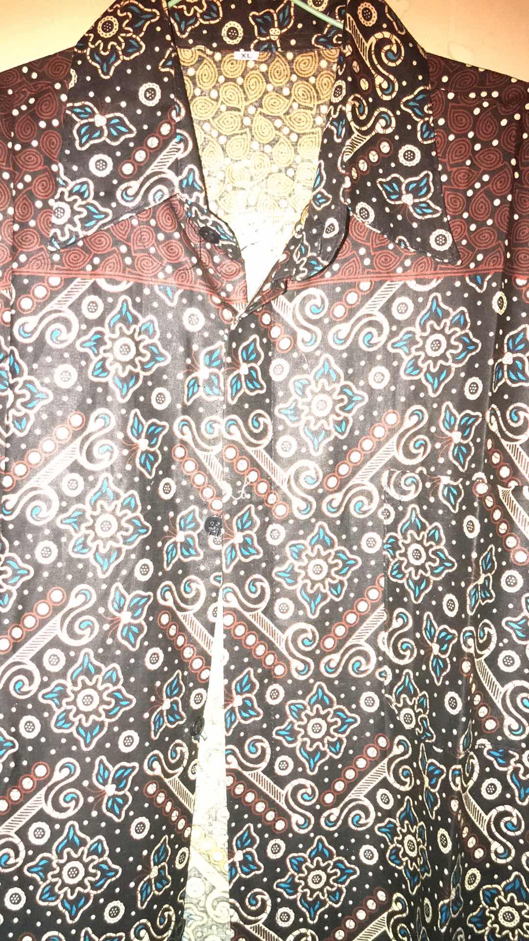 Bswart Batik Hrb026 Kenongo Hem Pendek Padi Pekalongan M L Xl Batik Pria Murah Modern Grosir