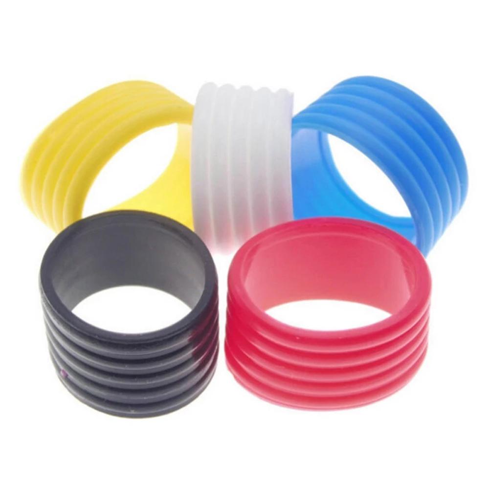 Lanfy Gagang Tenis Ringan Soft Handle Grip Ring 5Pcs Band Overgrips Hitam Raket Tenis Band