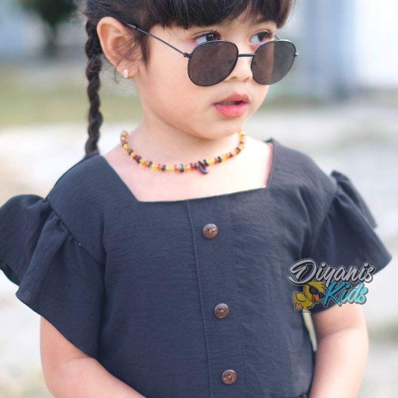 DESINTA-Dress anak| Dress baju anak perempuan bahan crincle airflow | Dress baju bayi | Gaun pesta anak bayi USIA 0-7 tahun ori diyanis kids