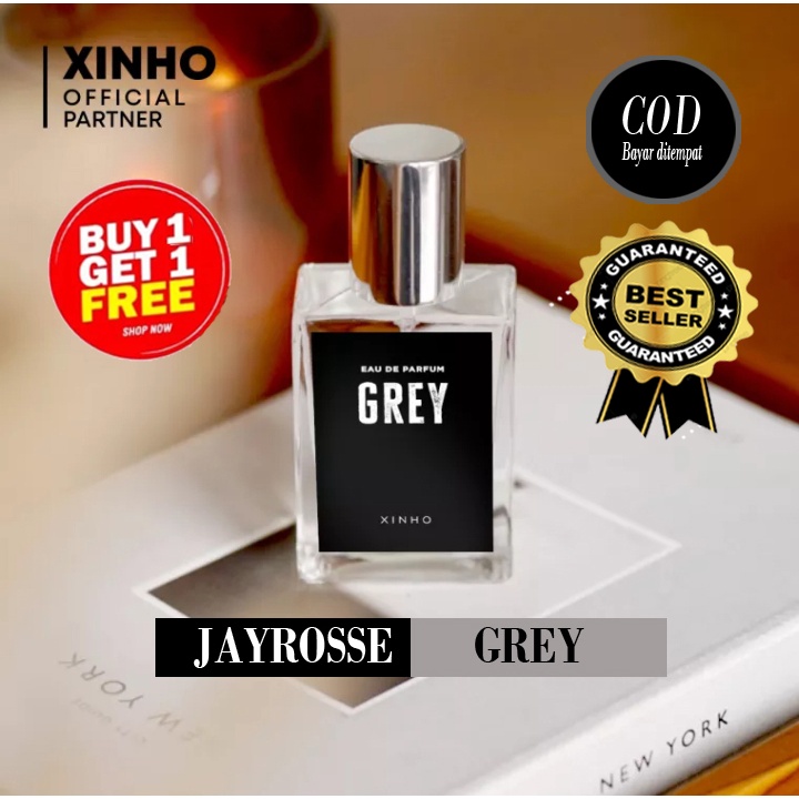 [PROMO BUY 1 GET 1 ] Jayrosse Parfum Pria / Perfum Cowok Grey | Parfum Pria Ganteng Original Inspire