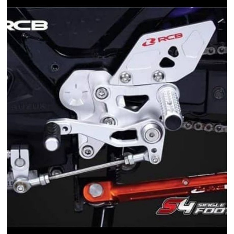 footstep underbone RCB satria fu injeksi single set s4 - silver