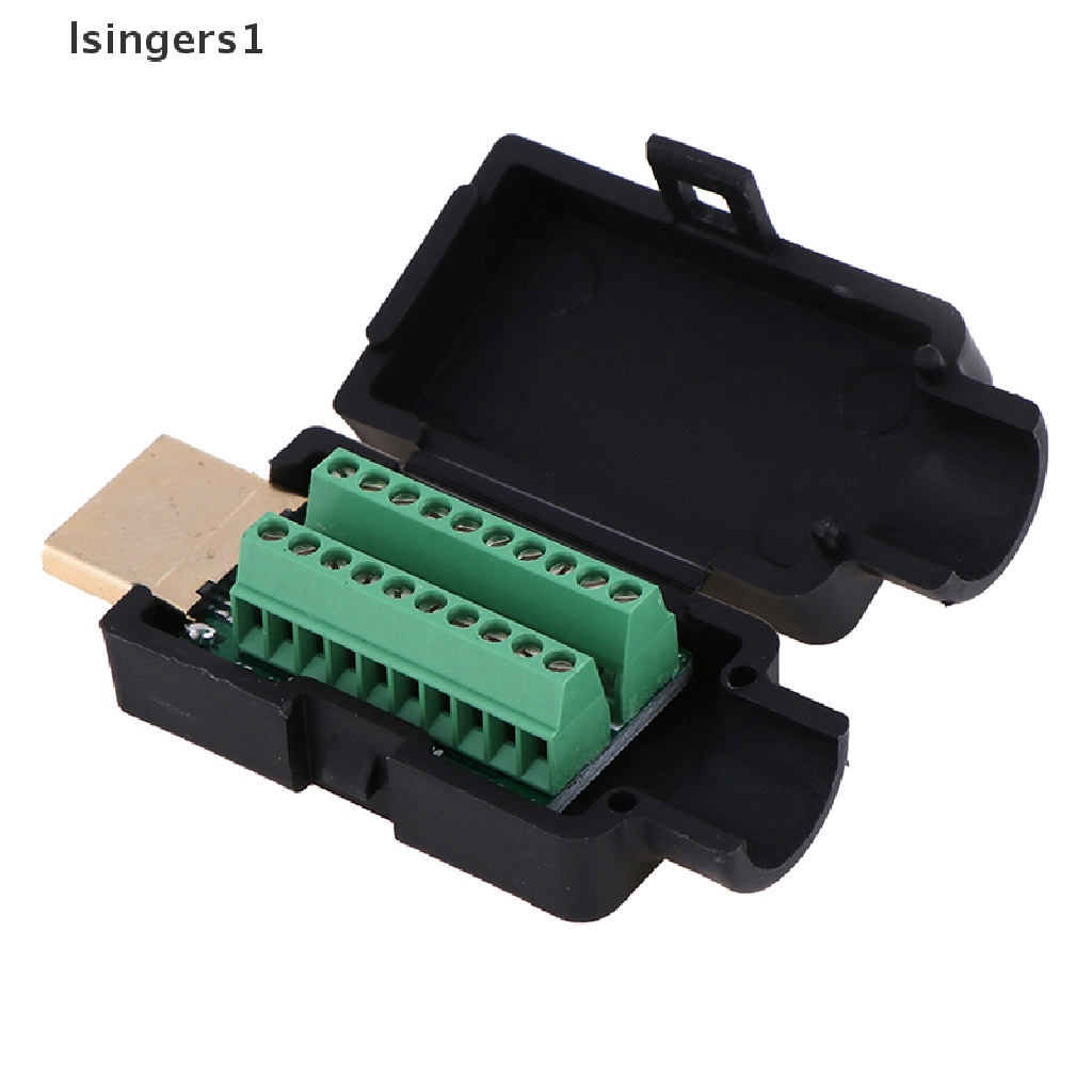(lsingers1) Konektor Terminal HDMI Male 19P Tanpa Solder