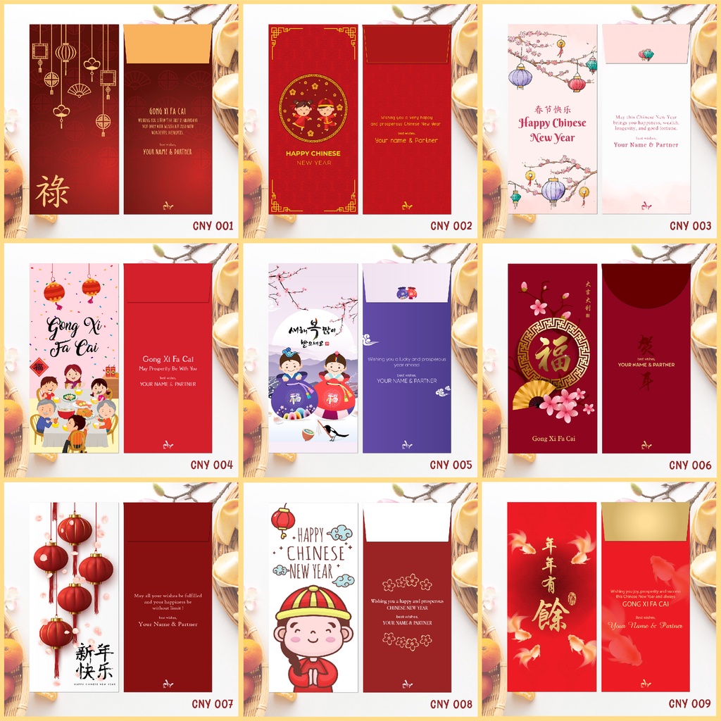 

Custom Angpao Imlek | Angpau Chinese New Year | Ampao Sincia | Amplop Uang THR (CLV CNY Collection 1)