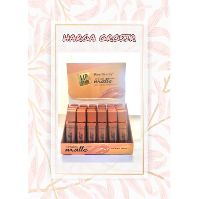 (HARGA GROSIR)LIPMATTE KISS BEAUTY LIP STAIN VELVET MATTE