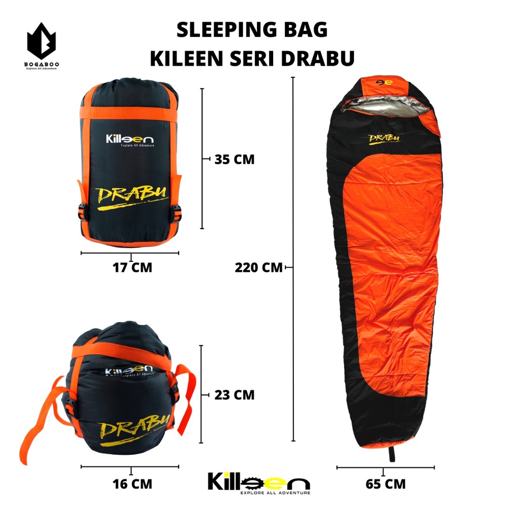 Sleeping Bag Killeen Seri Drabu - SB Killeen - Kantung Tidur