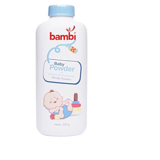 Bambi Baby Powder 250gr 100gr pricky - bedak tabur , milky powdery Zeus