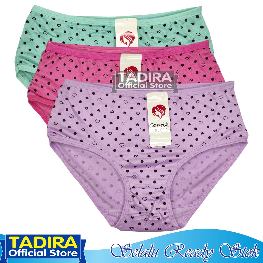 4 Pcs CD Remaja Anak Perempuan Bahan Lembut Corak Motif Random Multiwarna TADIRA Store