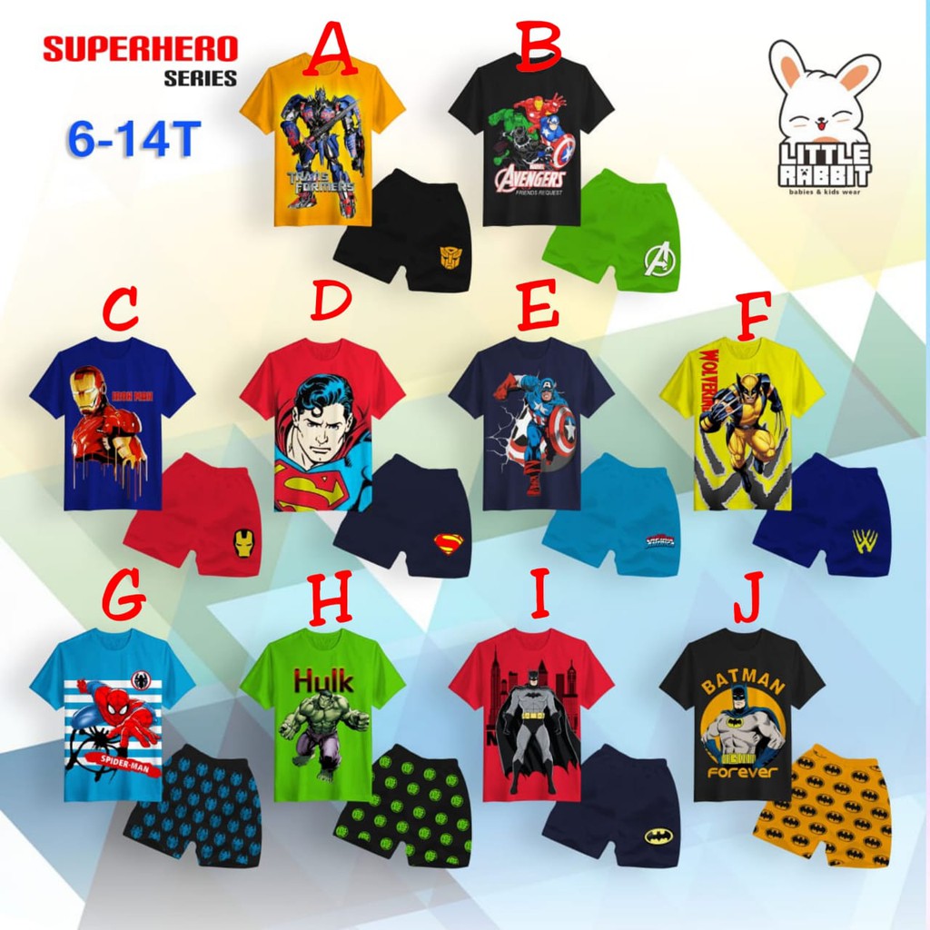 SET SUPER HERO SERIES BY LITTLE RABBIT