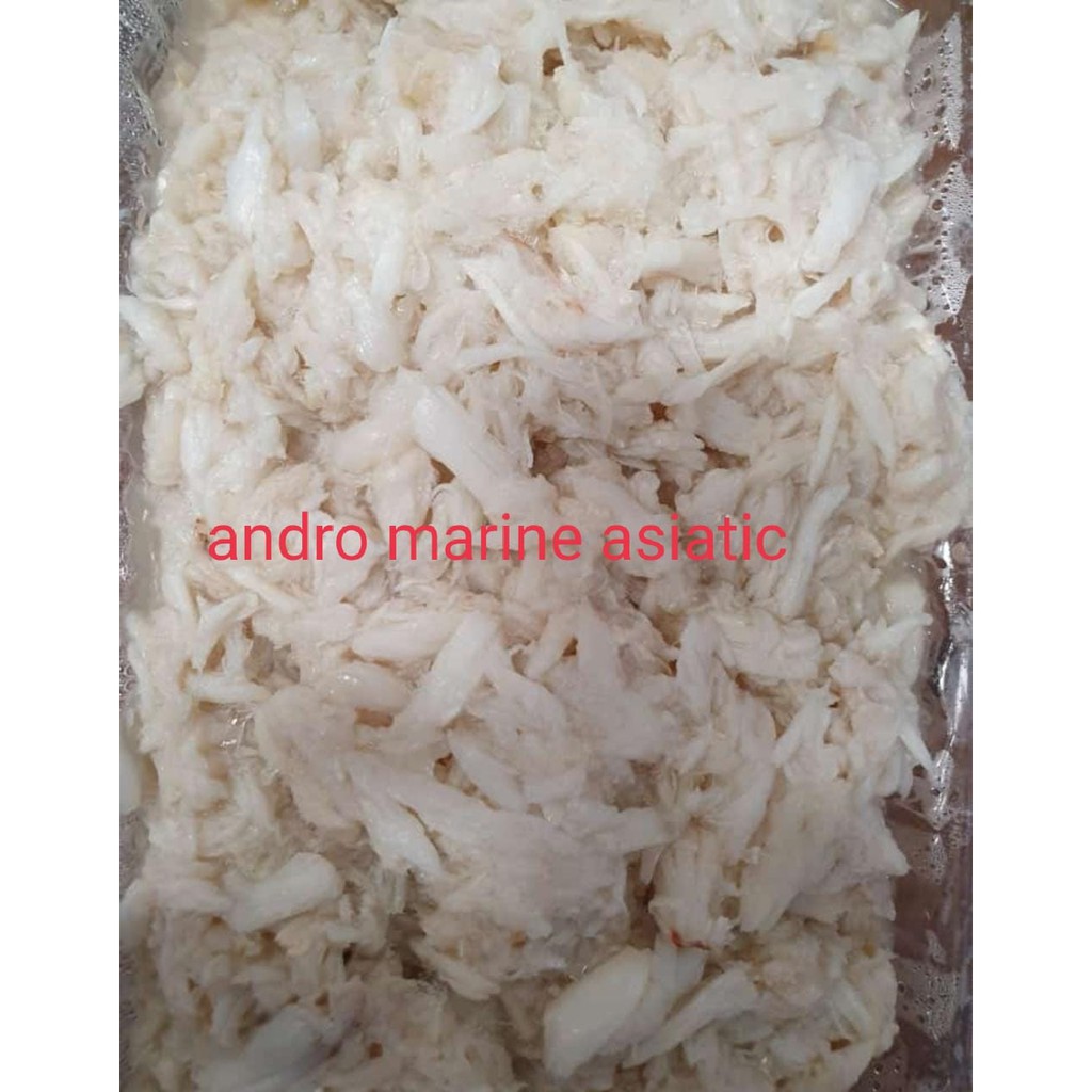 

daging kepiting bagian badan packing per 500gr