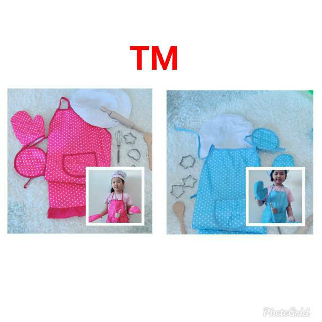 TM. Mainan baju masak anak /Kostum masak anak