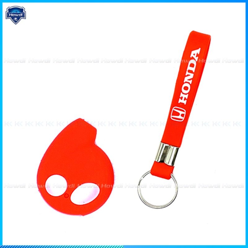 ☆Eksklusif☆Cover Kunci Remote Alarm Bahan Silikon Dengan Logo Untuk Honda Cobra Vios