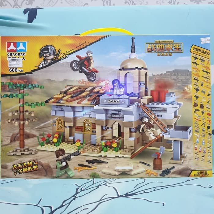 well-45 mainan lego PUBG battlegrounds (non ORI) Lego battleground