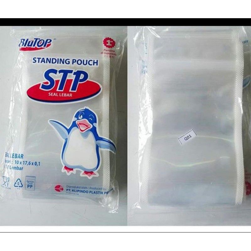 Plastik Standing pouch 10 x 17 seal lebar stp (isi 50pcs)