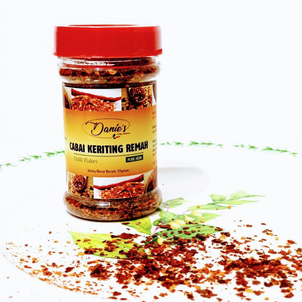 

Danie's Chilli Flakes Cabai Keriting Remah 55 Gram