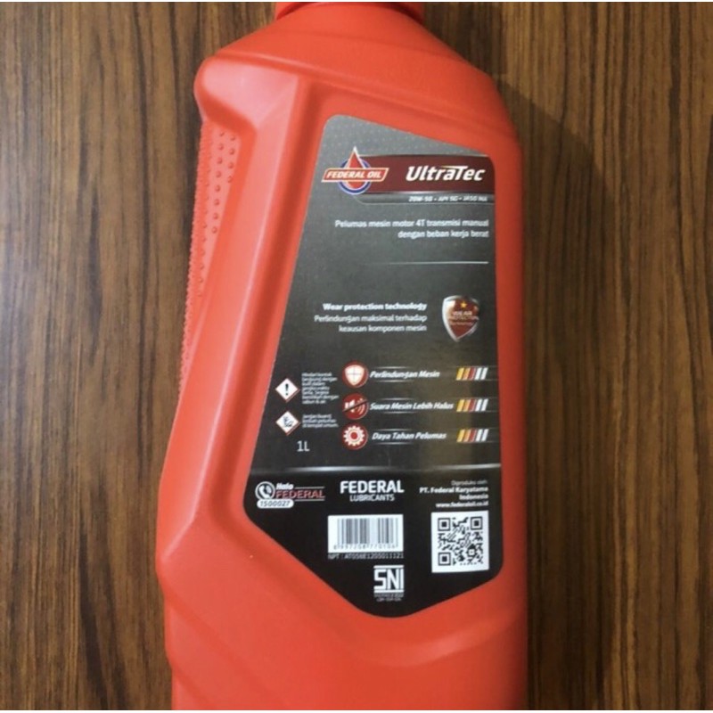 OLI MESIN MOTOR 4T 1 LITER FEDERAL - ULTRATEC ORIGINAL