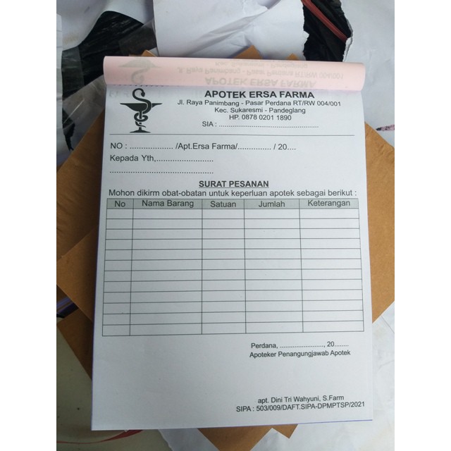 

NOTA CUSTOM 2 PLY UKURAN 1/2 FOLIO (21x16 cm)