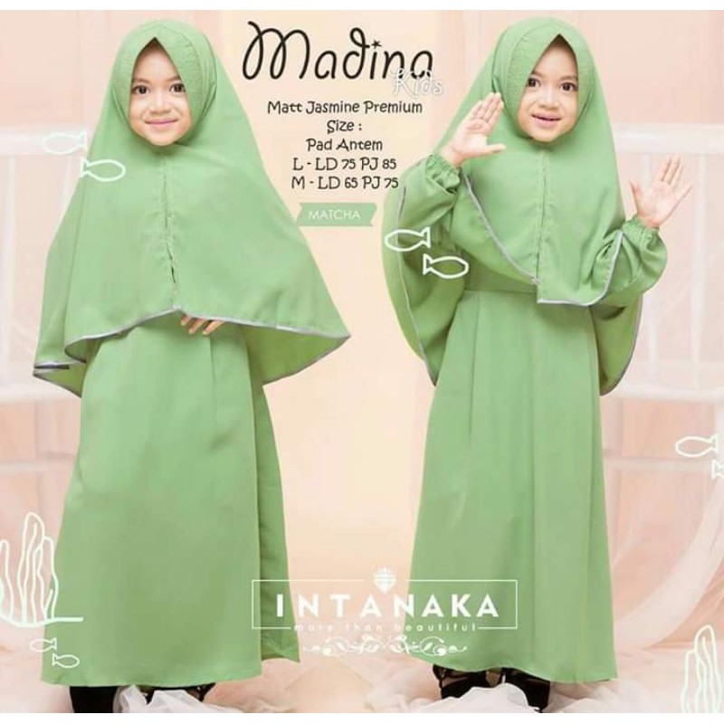 MADINA KIDS | GAMIS SET ANAK | GAMIS ANAK | SET SYARI ANAK | INTANAKA | GAMIS POLOS ANAK