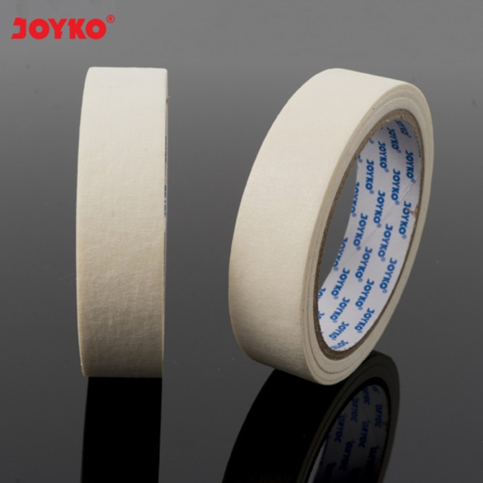 

JOYKO MASKING TAPE 24MM X 20M / LAKBAN KERTAS KUAT WARNA CREAM 1 INCH
