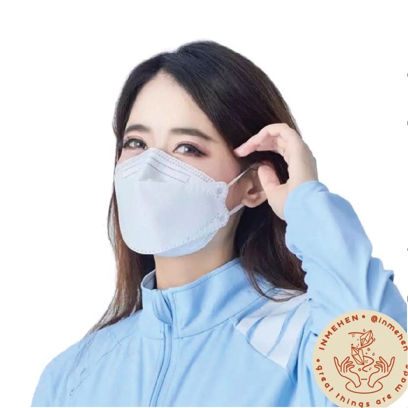 [KF 94 - PUTIH] MASKER MODEL KOREA 4PLY - 3D MODEL K-POP IMPORT