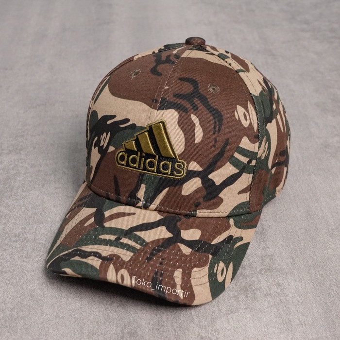 Topi Pria topi baseball pria Adidas bill up import mirror - Coklat B(H8O0) Topi Distro Topi Pria Ker