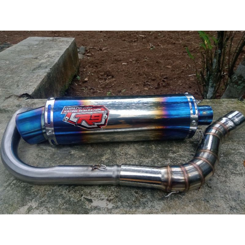 KNALPOT R9 (INLET 38/50) BEAT MIO VARIO AEROX SCOOPY NMAX PCX ADV LEXI GENIO FREEGO XRIDE SPACY DLL