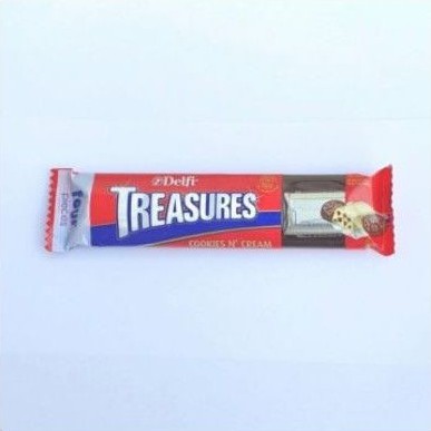 

DELFI TREASURES COOKIES N CREAM ISI 4 BAR