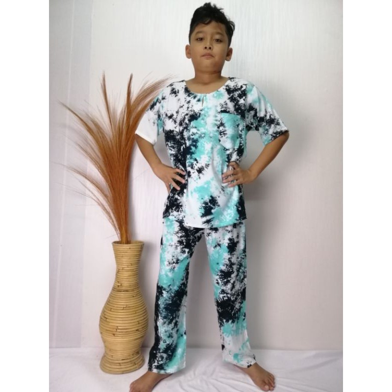 Set Koko Panjang Tie Dye Anak (10-11 th)