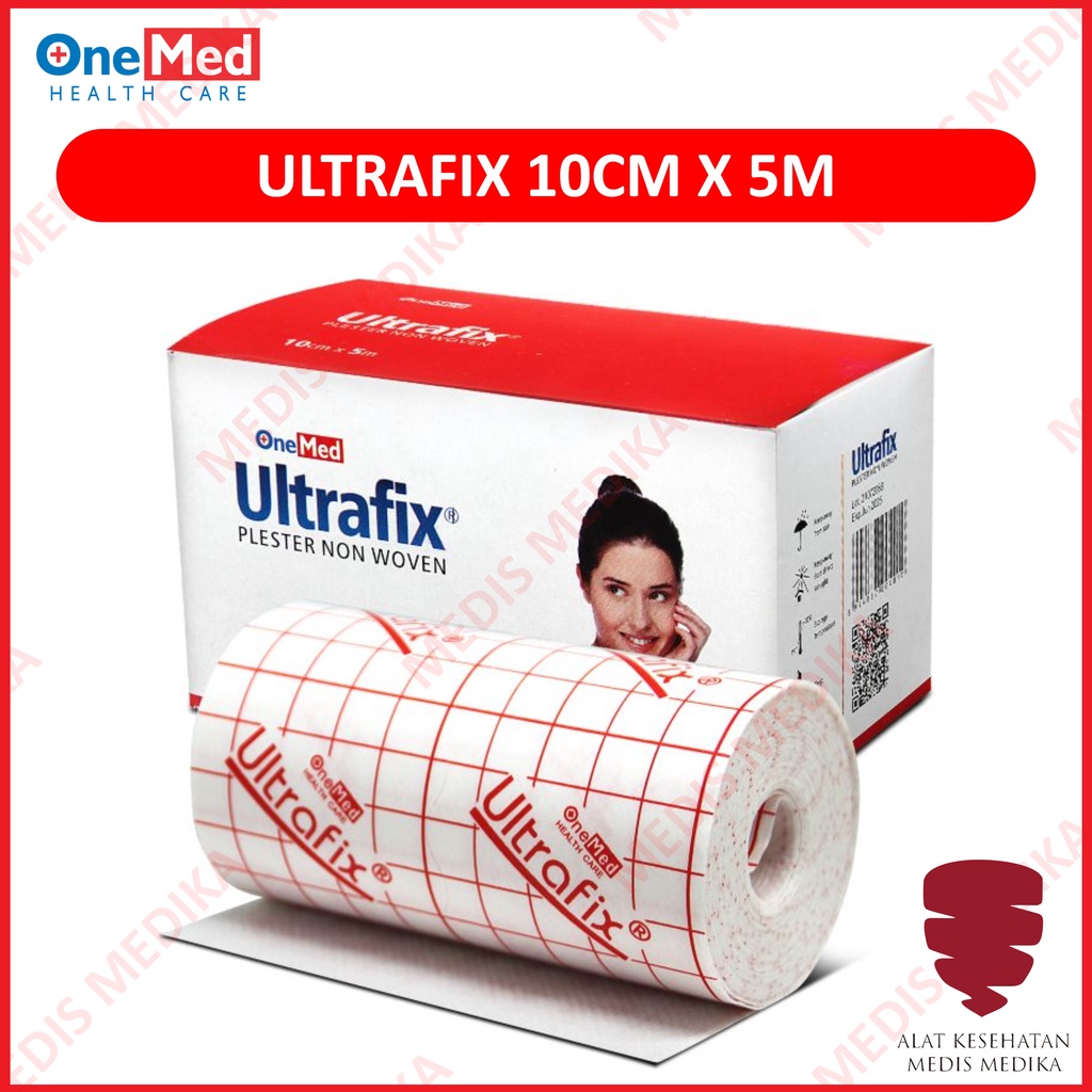Ultrafix 10cm x 5m Onemed Plester Penutup Luka Alat Perlengkapan P3K Plaster Non Woven 10cmx5m 10 cm 5 m Roll