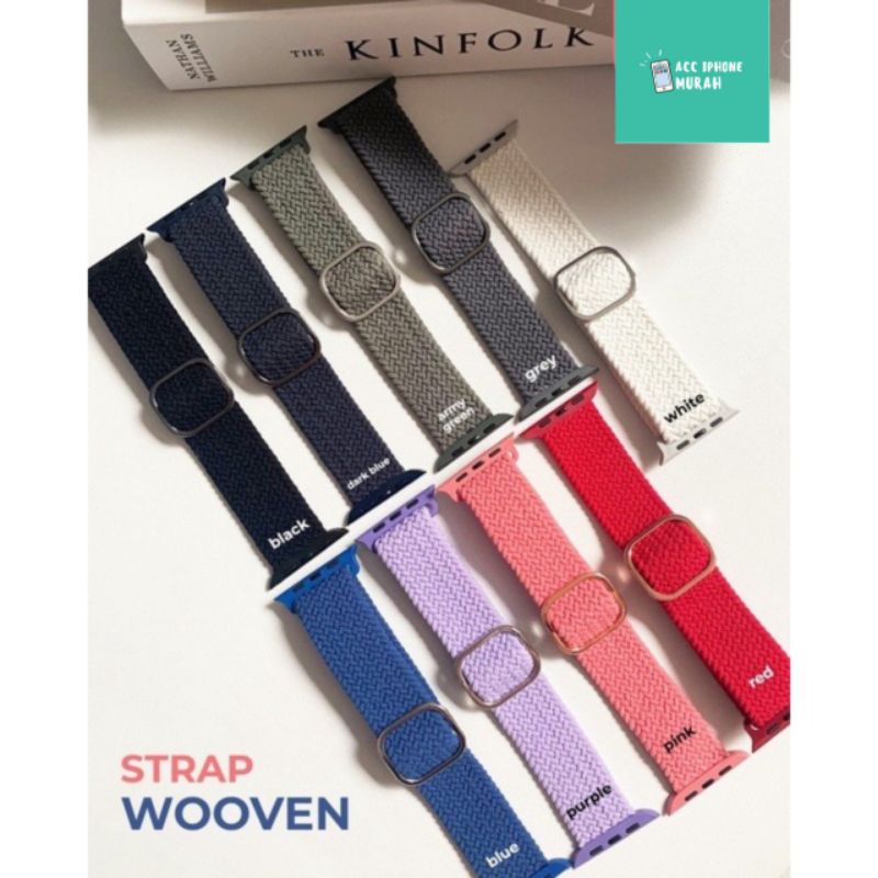 STRAP IWATCH WOVEN BRAIDED SOLO LOOP / SINGLE LOOP IWATCH STRAP ALL SERIES ULTRA 38 / 40 /41 / 42 / 