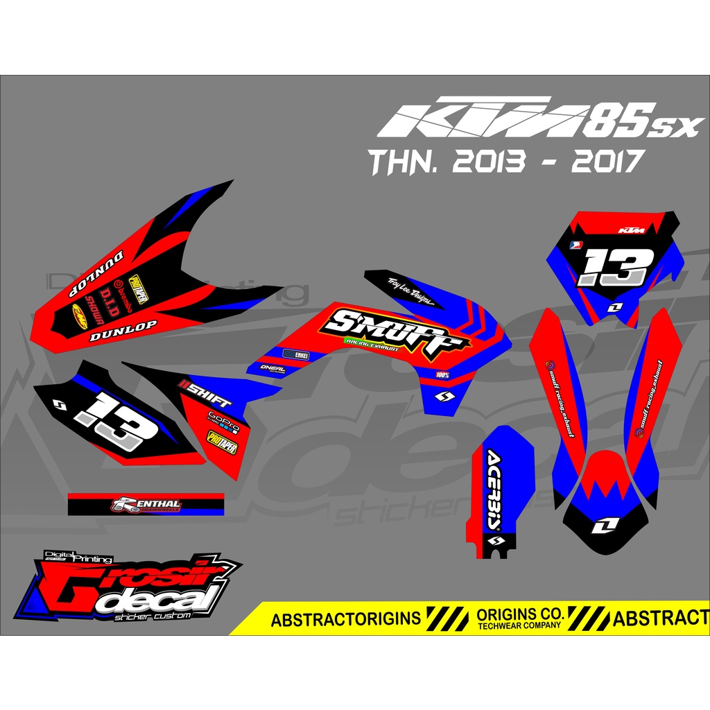 STICKER KTM 85 SIXDAY 2013-2017 STIKER KTM 85 2013-2017 FULLBODY