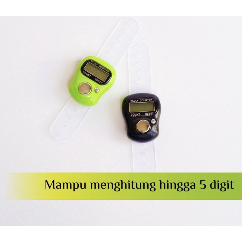 Tasbih Digital Mini Alat Hitung Dzikir Sholat Jari Counter LCD Screen