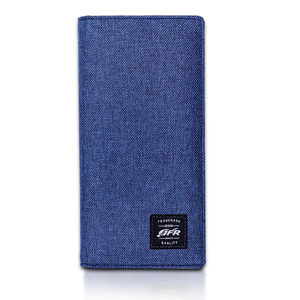 JFR Fashion Dompet Pria Bahan Kulit Canvas JP12-BLUE
