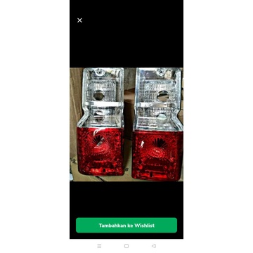 Lampu stop mobil feroza pth merah cristal