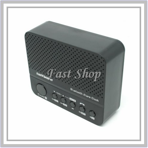 Portable Speaker Wireless Bluetooth Dengan Jam Digital Radio Function - Hitam