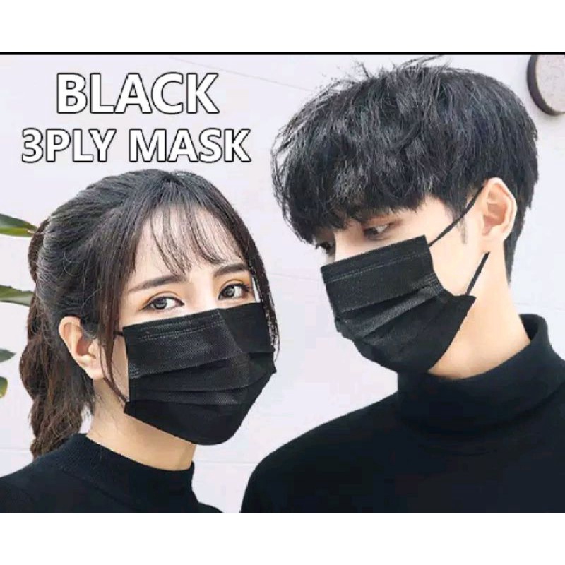 ECER MASKER 3PLY EARLOOP HITAM