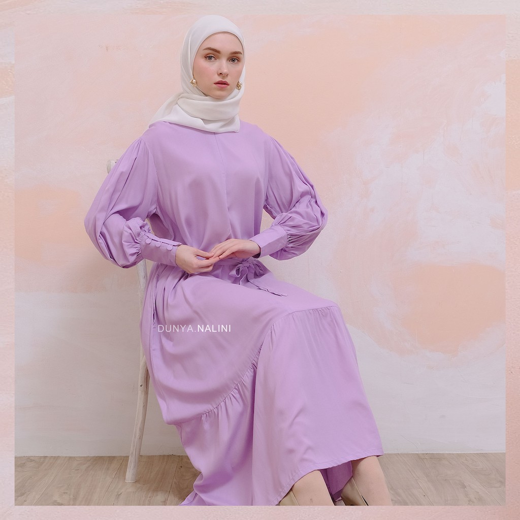 Daania Dress - Lilac / Dress Busui / Baju Pesta Hijab