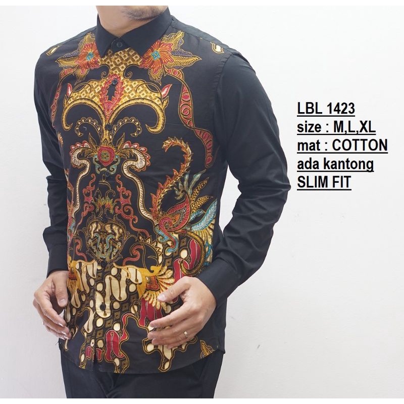 BAJU BATIK PRIA // BATIK COWOK // BATIK SLIMFIT / BATIK MODERN // BATIK PREMIUM LBL 488