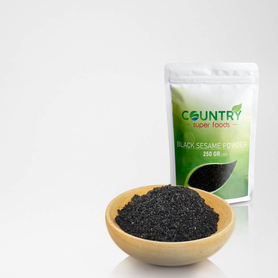 

[ 250 GR ] - Black Sesame Powder | Tepung Wijen Hitam