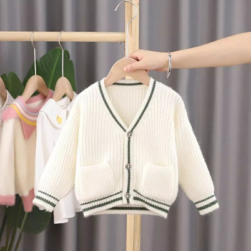 Cardigan Saku Seker Anak Perempuan Rajut 1-3th