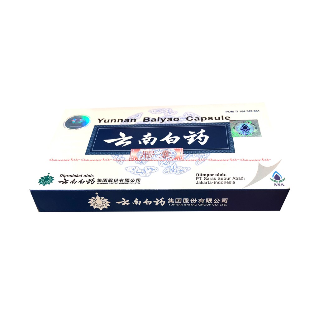 Yunnan Baiyao Capsule 16Kapsul Racikan Herbal Obat Herbal Untuk Radang lambung menahun Nyeri Lambung Radang Usus Yunan Baiyo