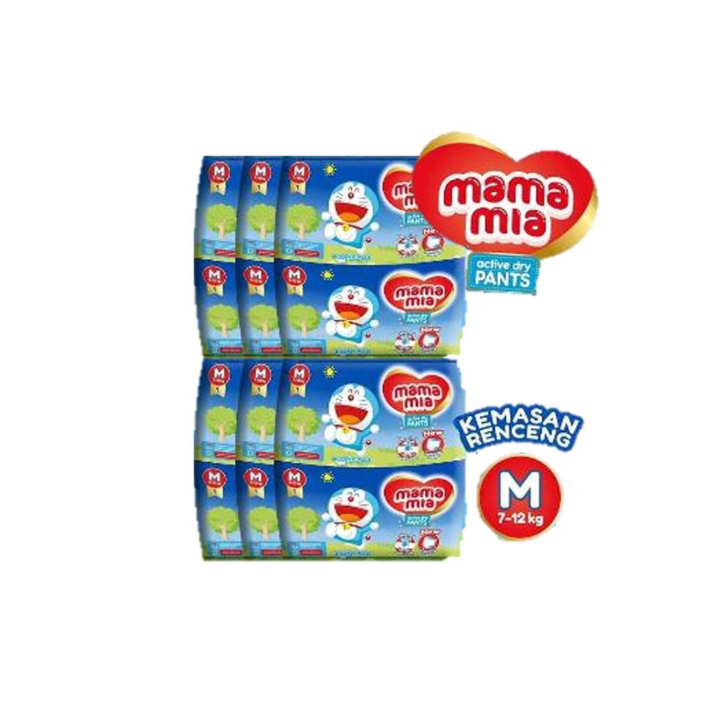 Mamamia Baby Diapers Pants M 6 Pcs [M 1 Pcs x 6 Pack