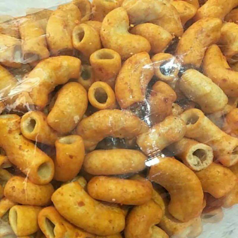 

Makaroni mekar pedas -enak-gurih-renyah-snack-camilan.