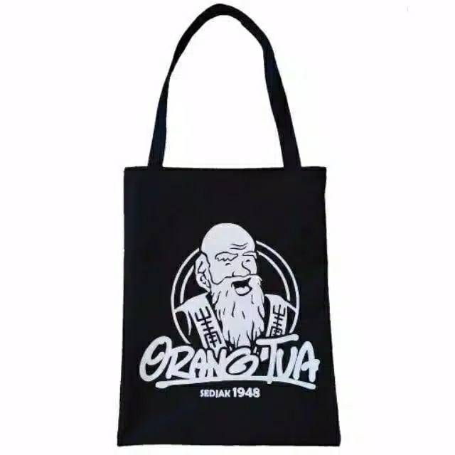 [ORANG TUA]TOTEBAG PAKAI RESLETING TOTE BAG K-POP WANITA MURAH KARAKTER