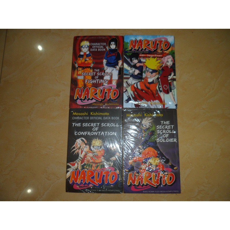 Komik Naruto Official Data Book 4 Buku Segel Baru